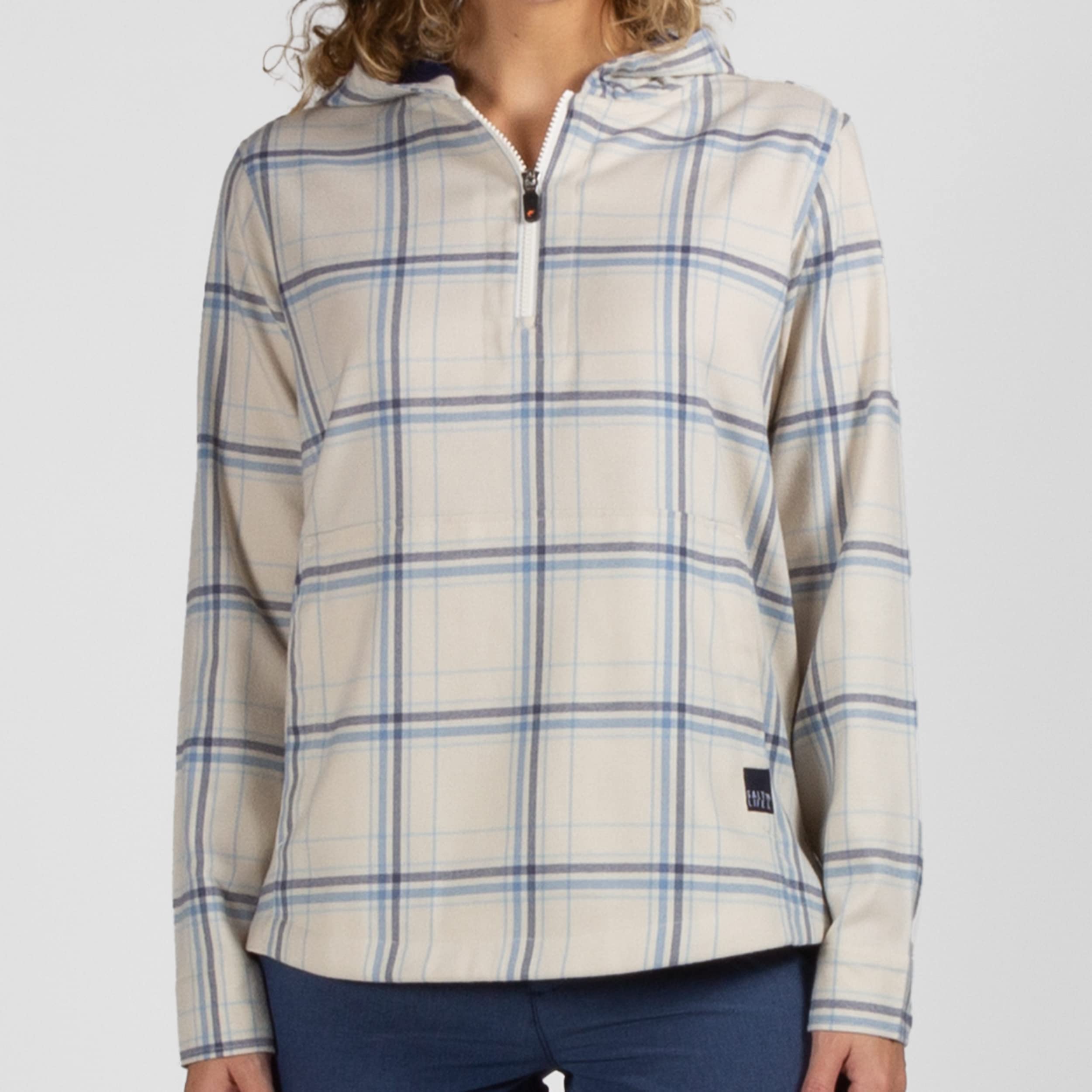 Salt Life Ahoy-Sudadera Ligera de Manga Larga SLX, Ajuste Clásico con Capucha Mujer