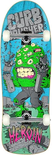 Heroin Skateboard Deck Curb Crusher XL Barf 10.25 "x 32" Varios colores completos