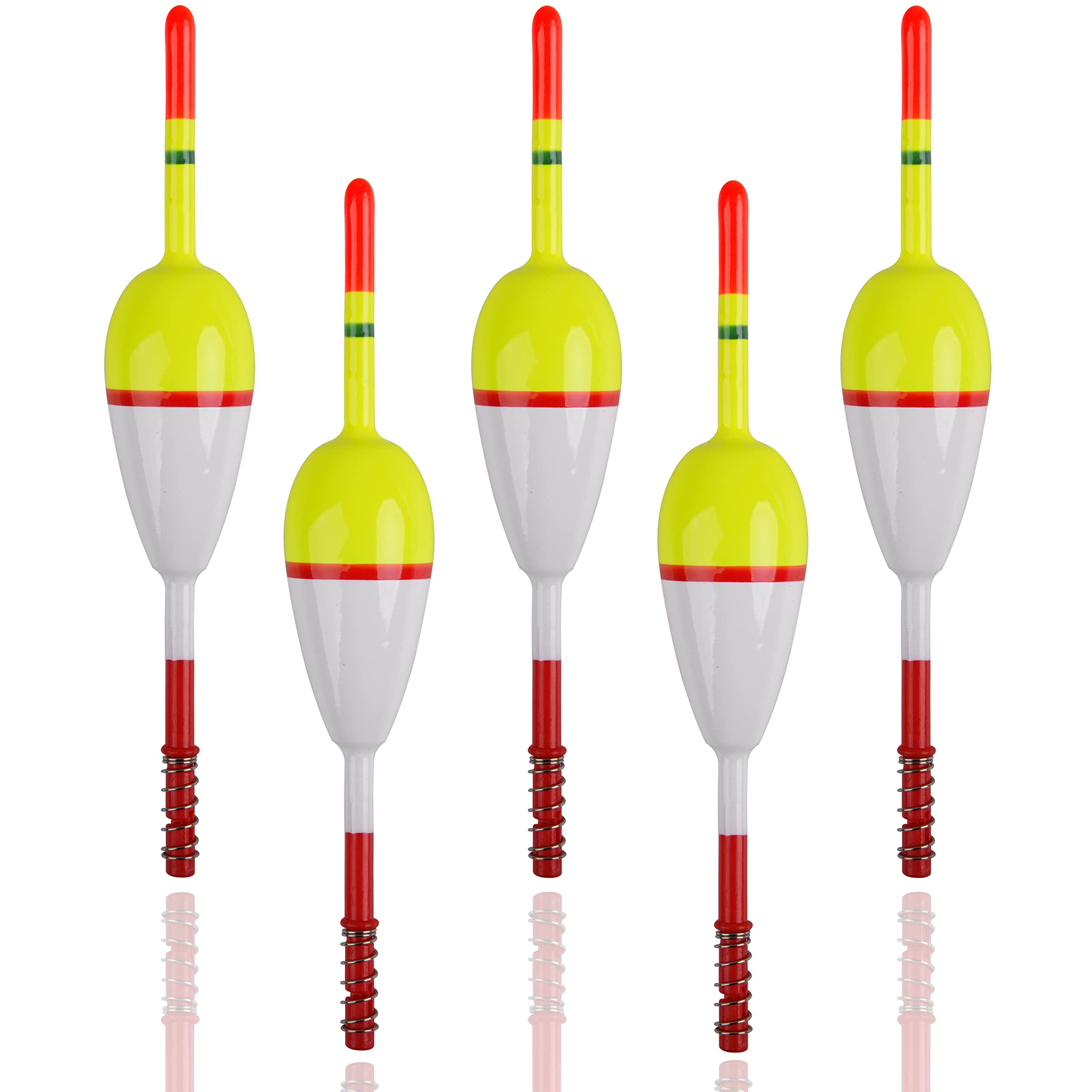 Buy JSHANMEI Fishing Floats Bobbers Spring Wood Floats Bobbers Slip