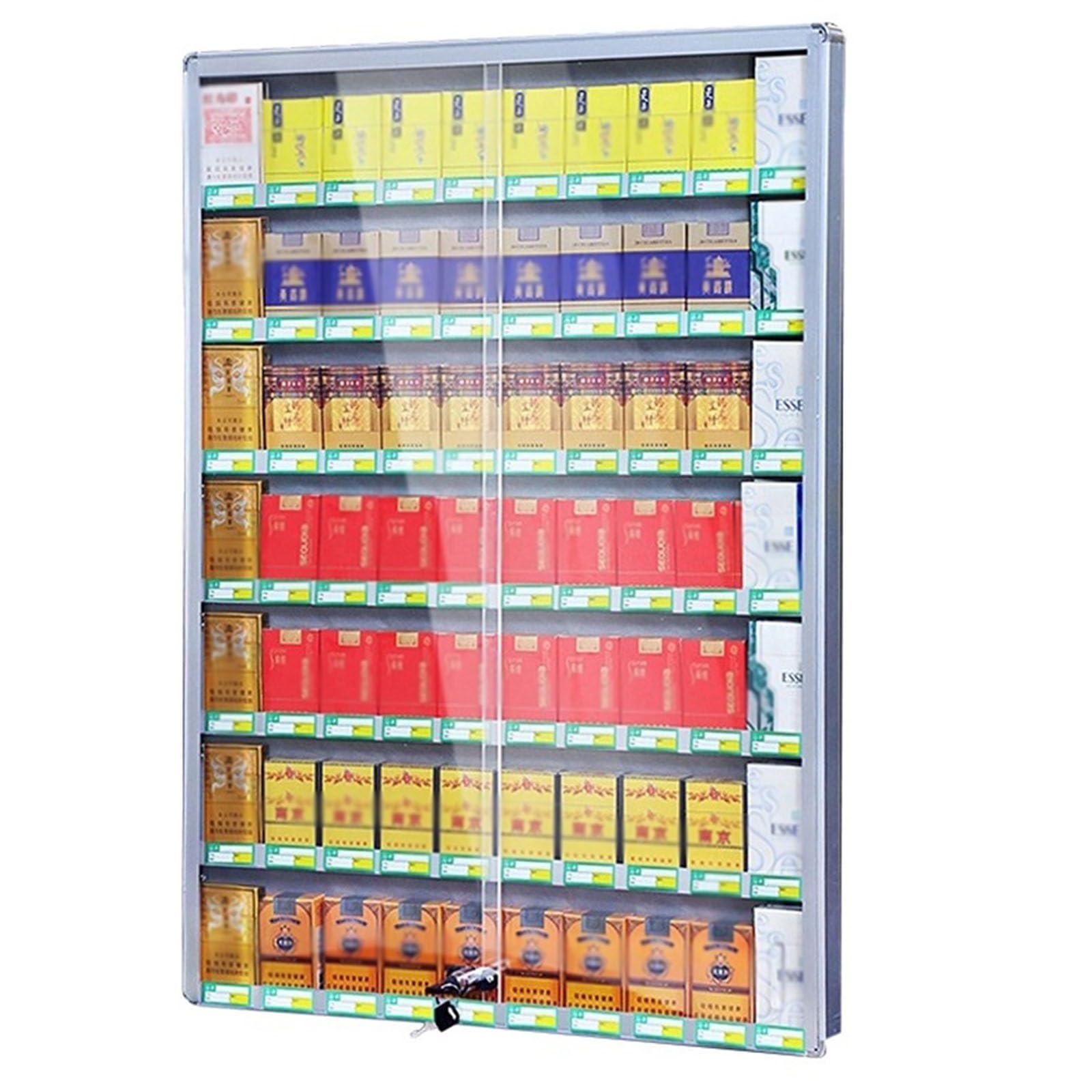 Amazon.co.jp: 5層タバコディスプレイキャビネット、壁タバコ/鈍