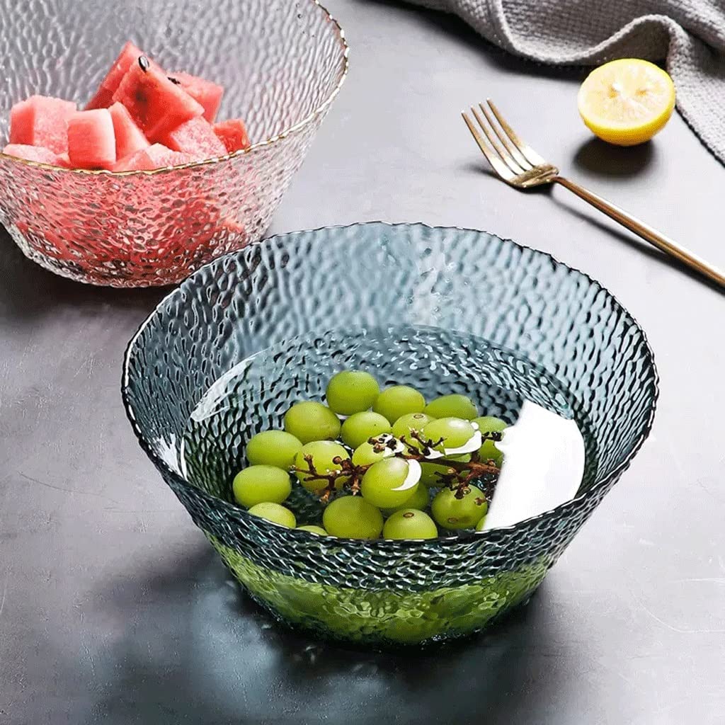 Salatschüssel Moderne Große Glas Schüssel Kreative Obstsalat Schüssel Haushalt Nette Suppenschüssel Transparent Nordic Geschirr Obstschale(B2pc)