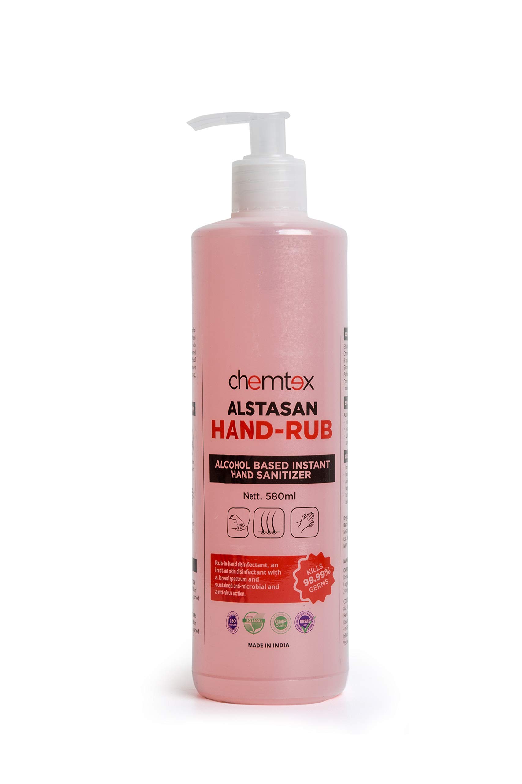 Chemtex Alstasan Handrub 580ML (Pack of 6) (B08W2JC2W2) Amazon Price History, Amazon Price Tracker
