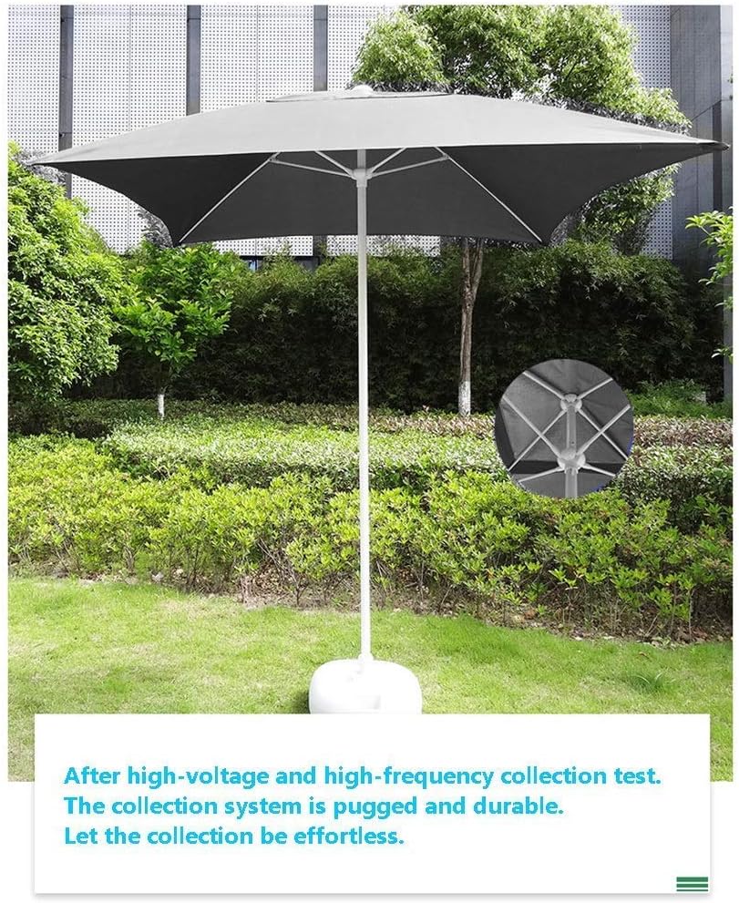 Parasols 6.6'/2M Square Outdoor Patio Garden Table Umbrella, for Outdoor Yard, Beach Commercial Event Market, Swimming Pool Side, Stripes (Color : Rainbow Color)