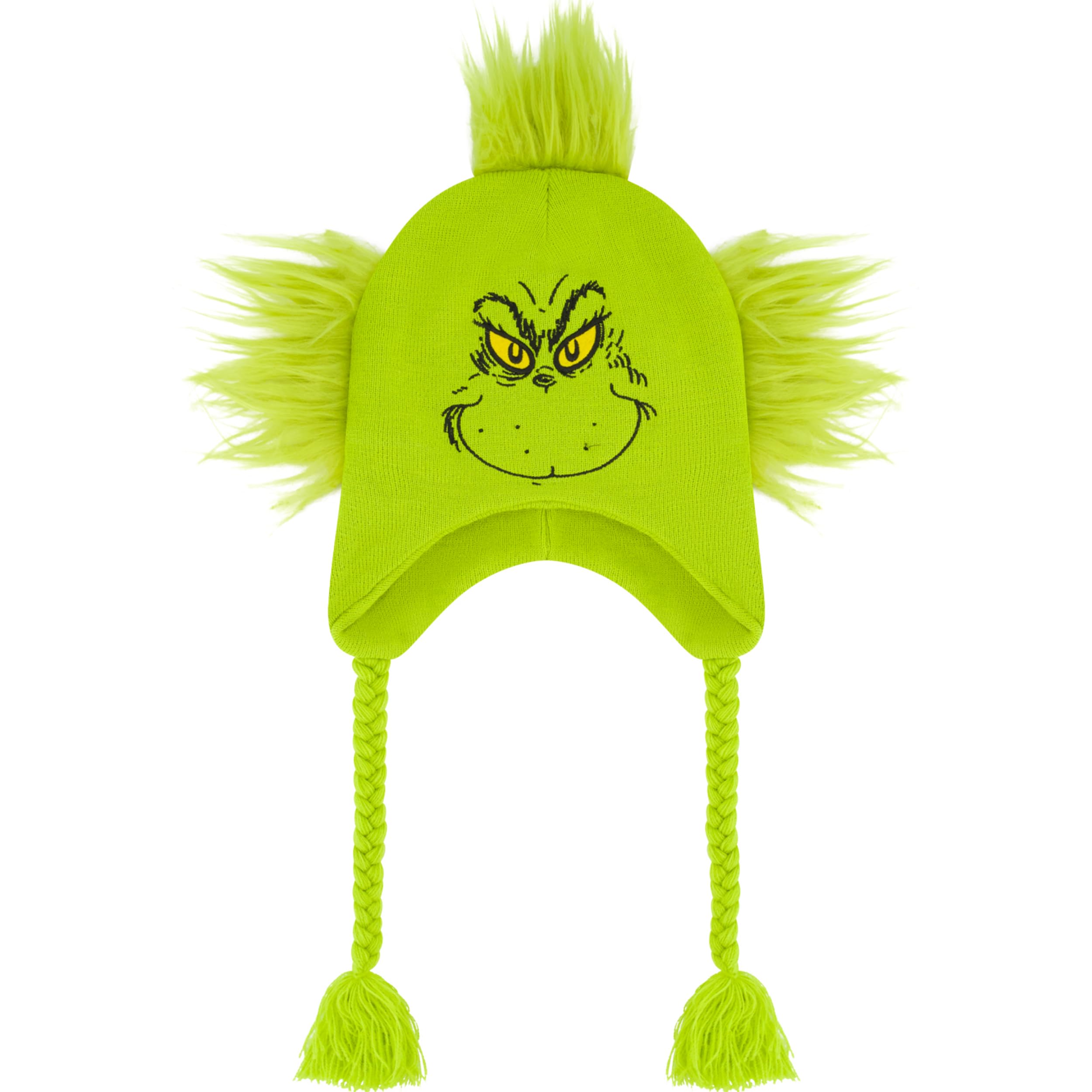 Dr Seuss The Grinch Beanie Hat Adult Winter Knit Cap One Size