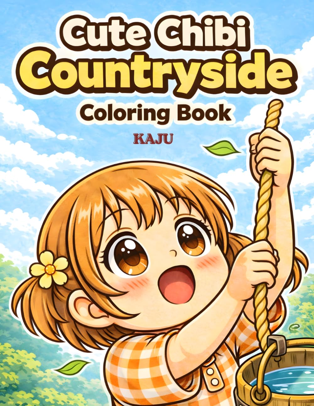 Cute Chibi Countryside Coloring Book: Cozy Rural Japan Scenes for Adults