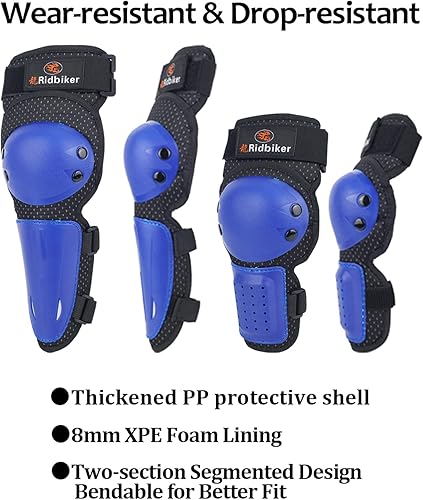 Miniatura 5 de Niños Dirt Bike Gear - Protector de pecho para motocross, chaleco de armadura de motocicleta, protector de codo, rodilleras, espinilleras, equipo de