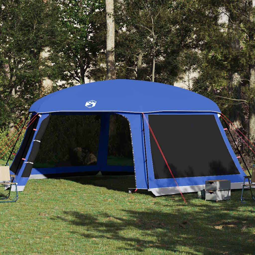 Tente de Piscine moustiquaire Amovible Bleu Azur en Polyester avec Double-Toit, Ventilation optimale, Montage Facile, Sac de Transport Inclus pour Camping randonnée et extérieur