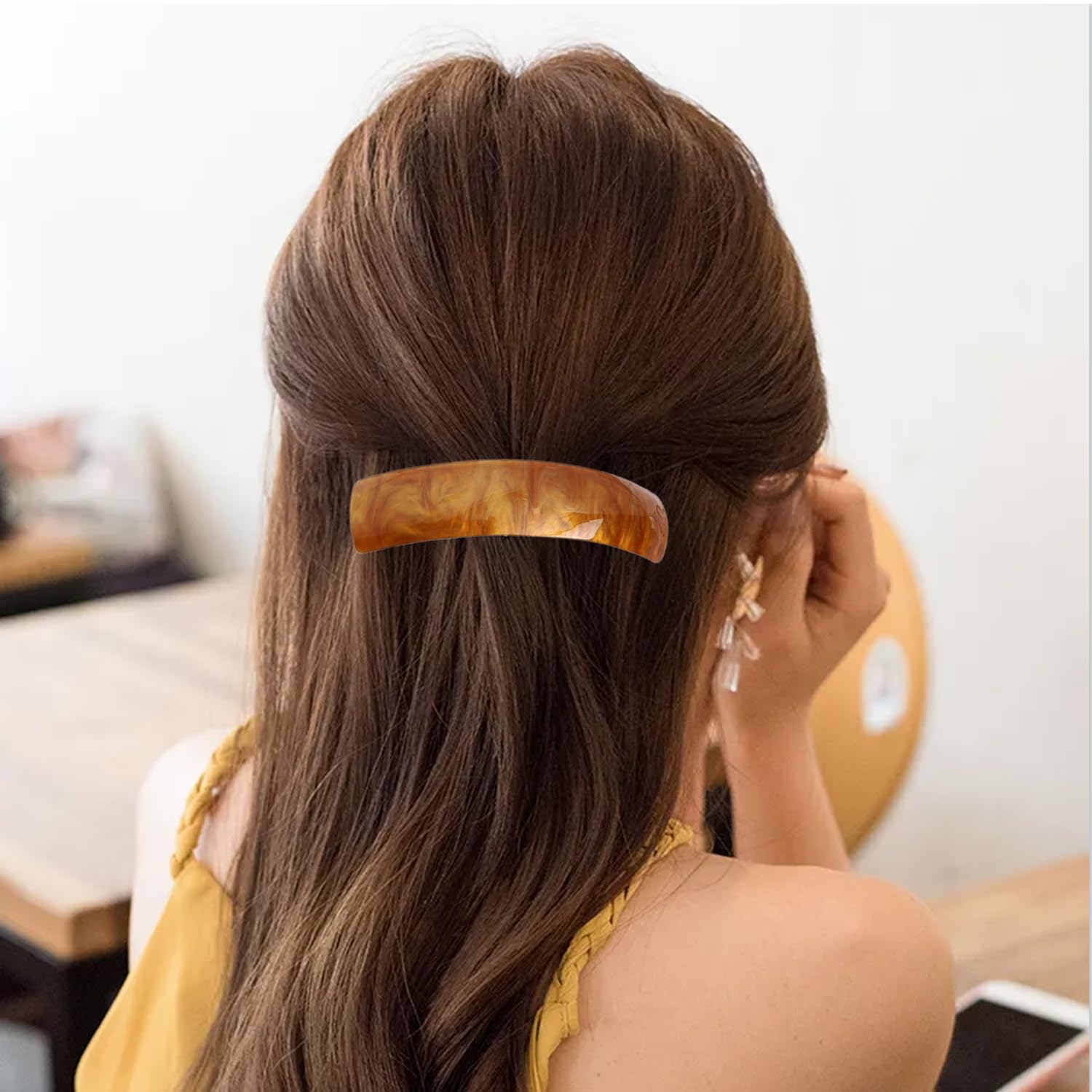 Amazon.com : Yzurbu 3pcs Large Hair Barrettes, Hair Clips 