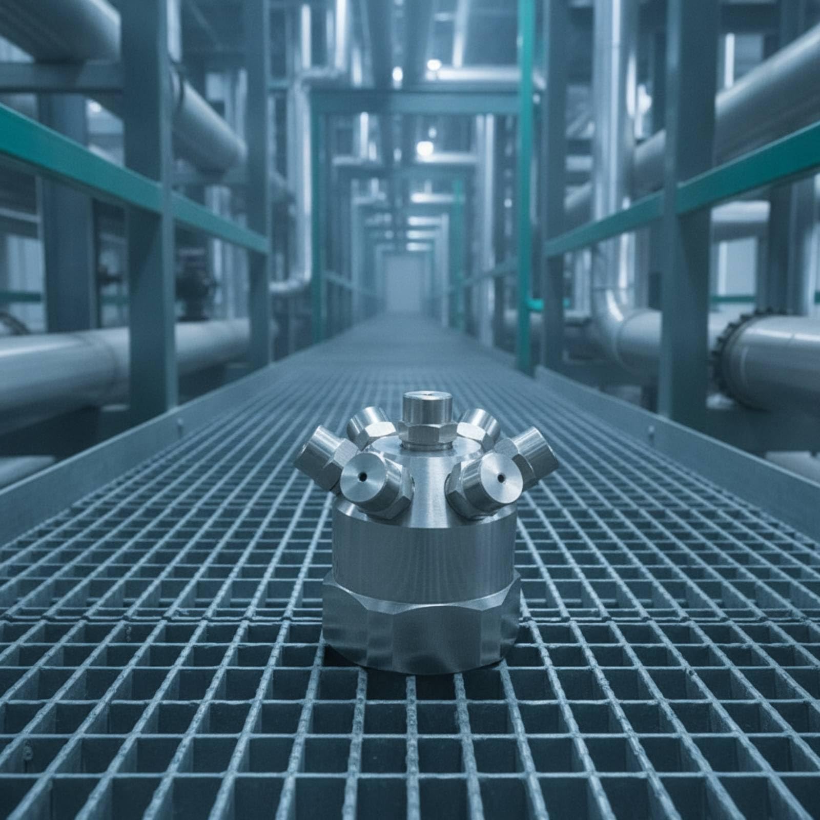 Multi Düse Sprühkopf Edelstahl Zerstäuber Mehrloch Sprinkler Aufsatz Sprühdüse mit 7 Öffnungen aus 304 Edelstahl Feiner Nebel für Kühlung, size to 8
