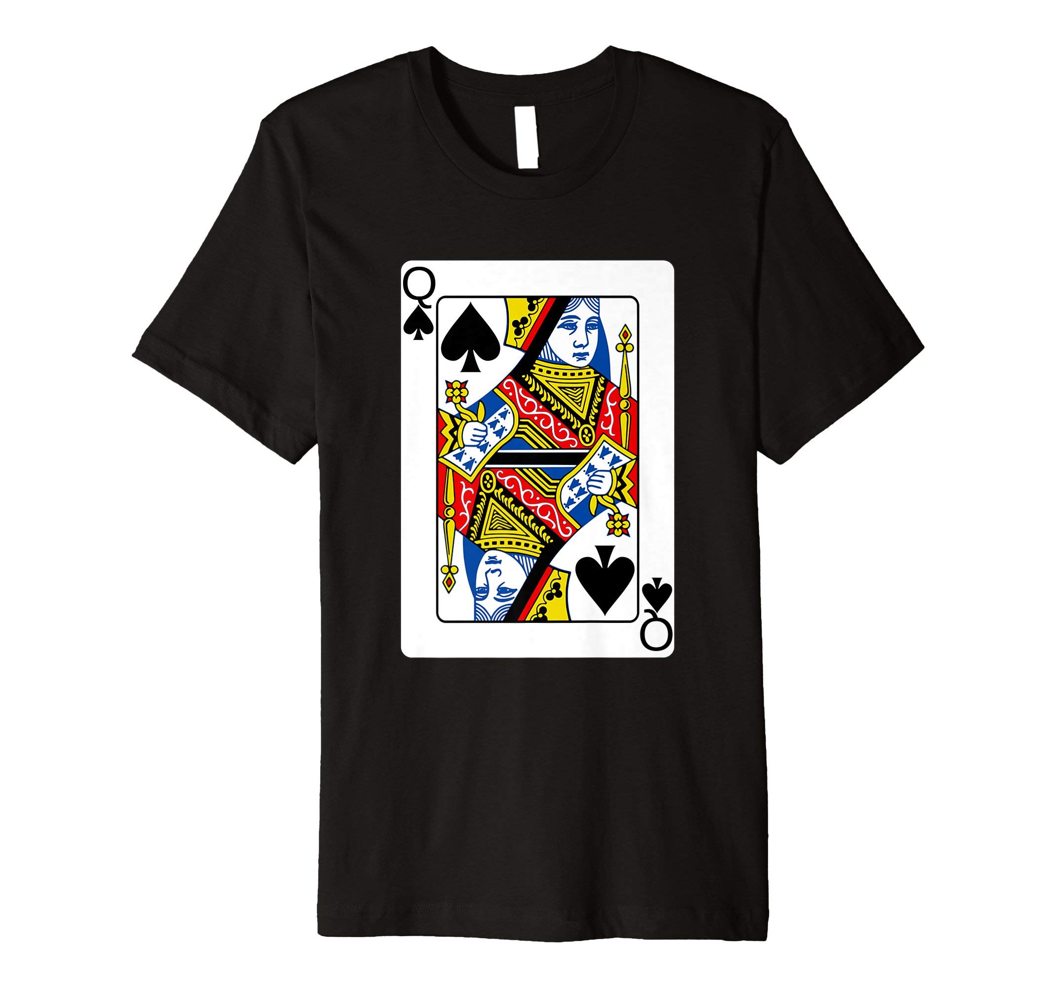 Playing Cards Costume Tee ShirtsQueen of Spades Playing Card T Shirt T-Shirt