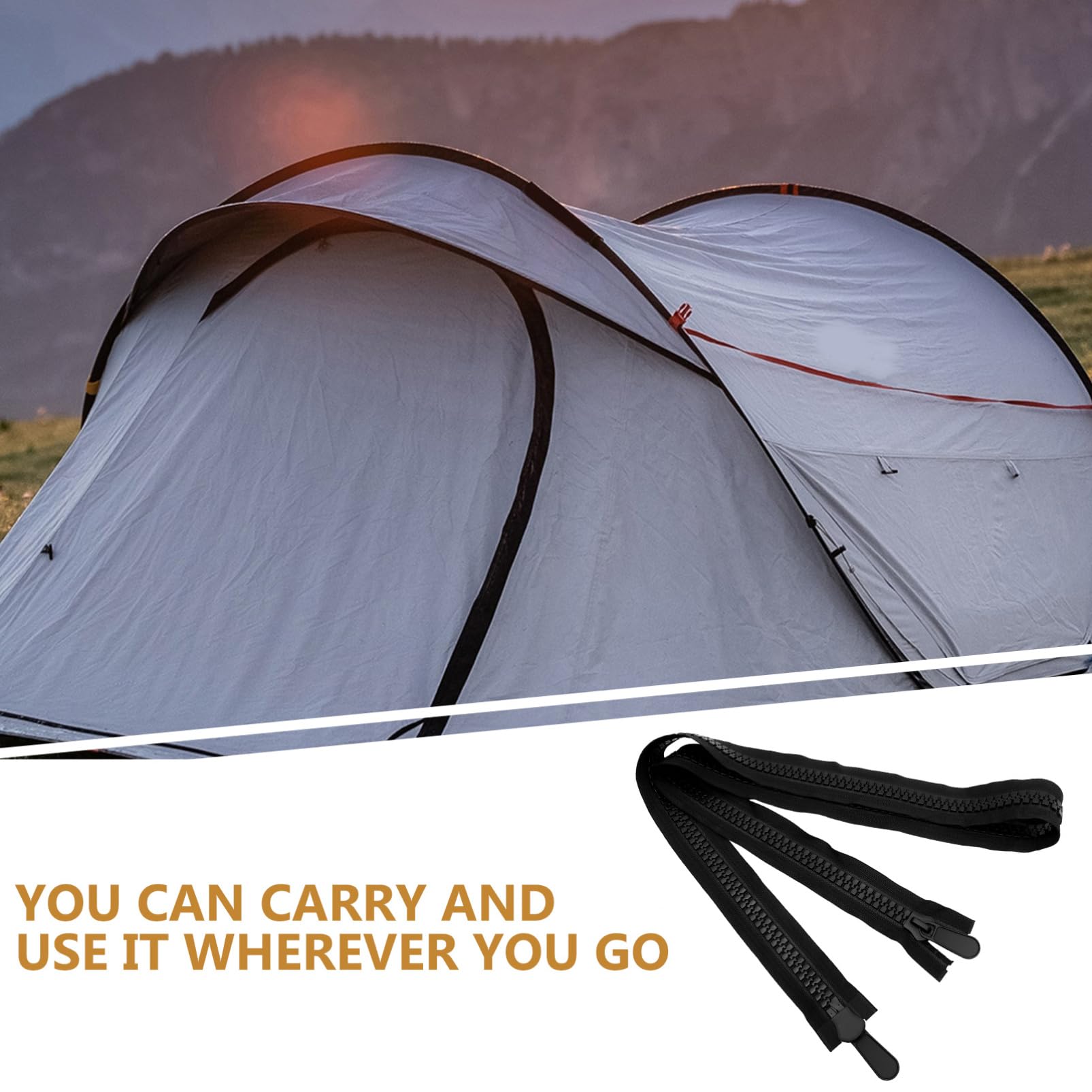 HOODANCOS 2piezas Cremallera De Reemplazo De Doble Tirador Zipper Resistente Para Chaquetas y Abrigos Para Costura Diy y Reparaciones De Ropa