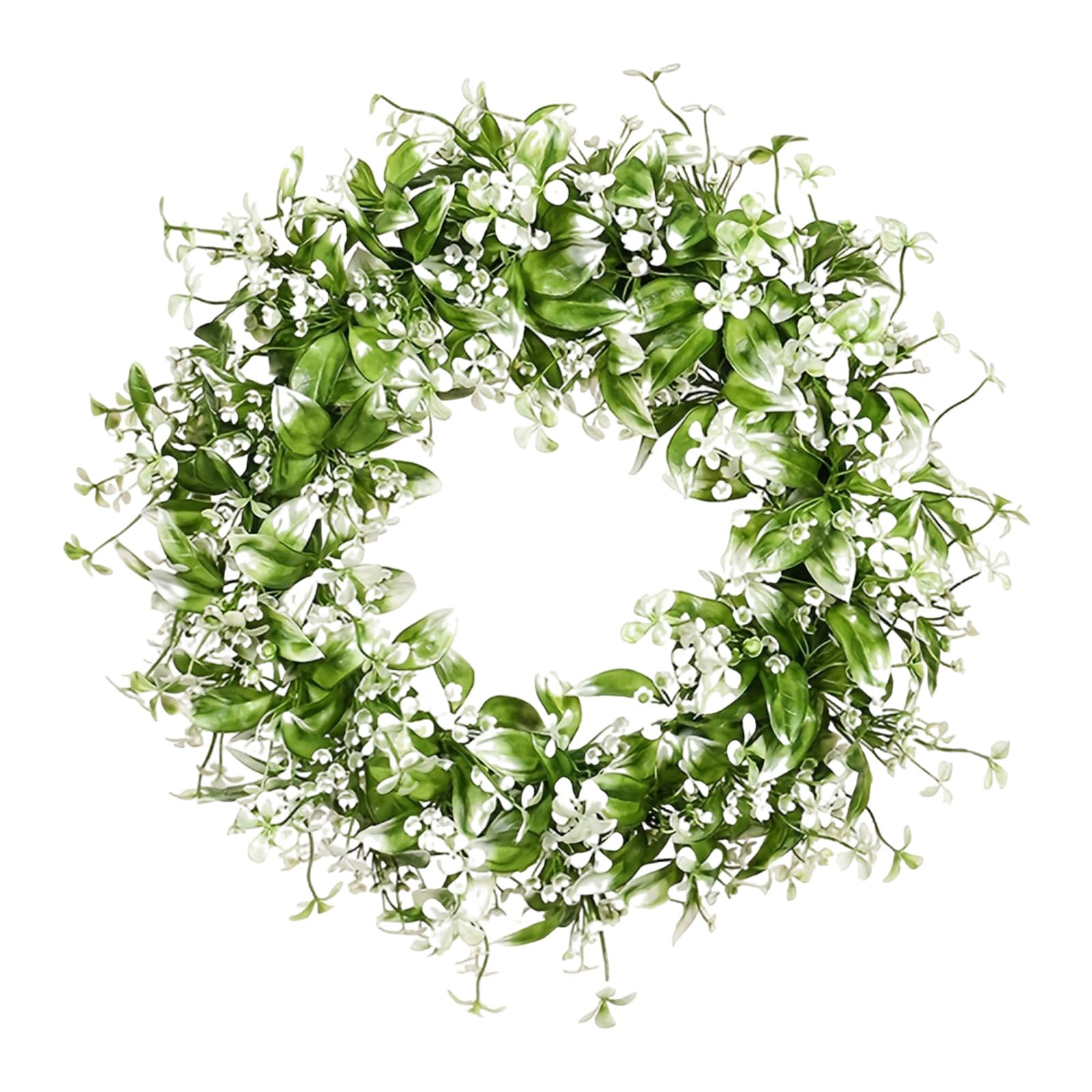 Yhplxyuus Breath Wreath for Indoor and Outdoor Decorations, Artificial Spring Wreath for Front Door Wedding Decorations Flower