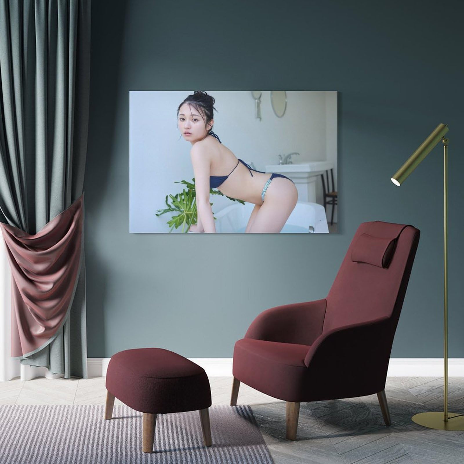 Amazon.co.jp: 桐原美月 ホームデコレーション アートパネル 印刷