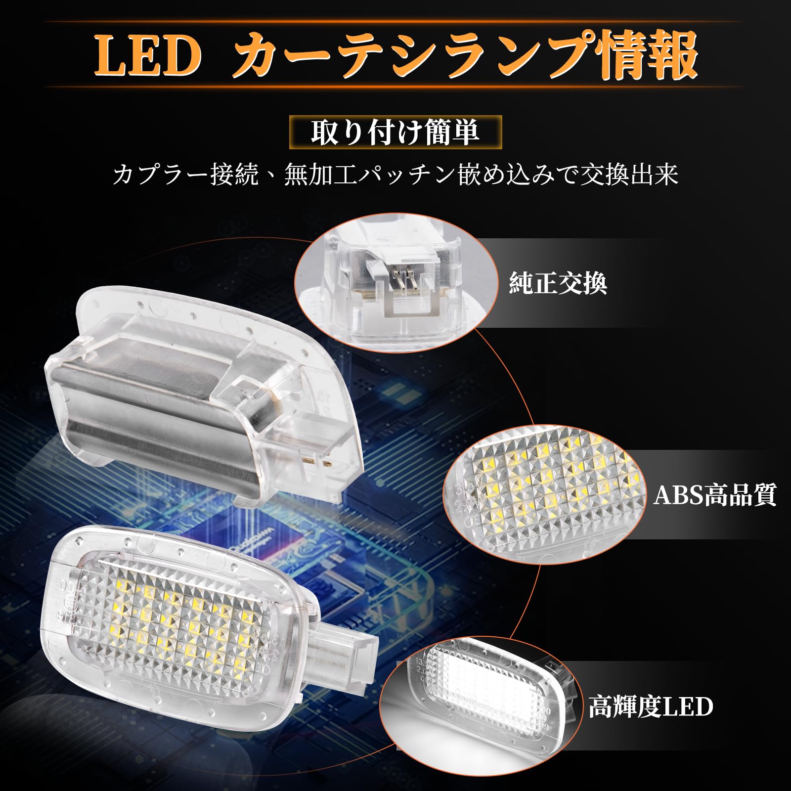 Amazon | POPMOTORZ LED カーテシランプ メルセデスベンツ用 W169 W245