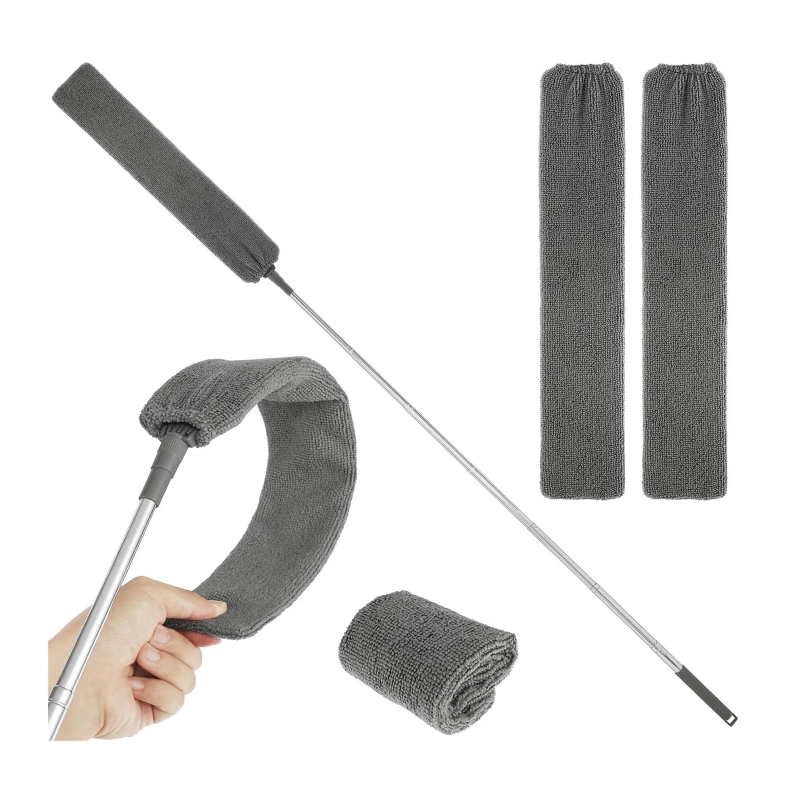 Dust Duster Retractable Gap Cleaner Microfiber Brush for Cleaning