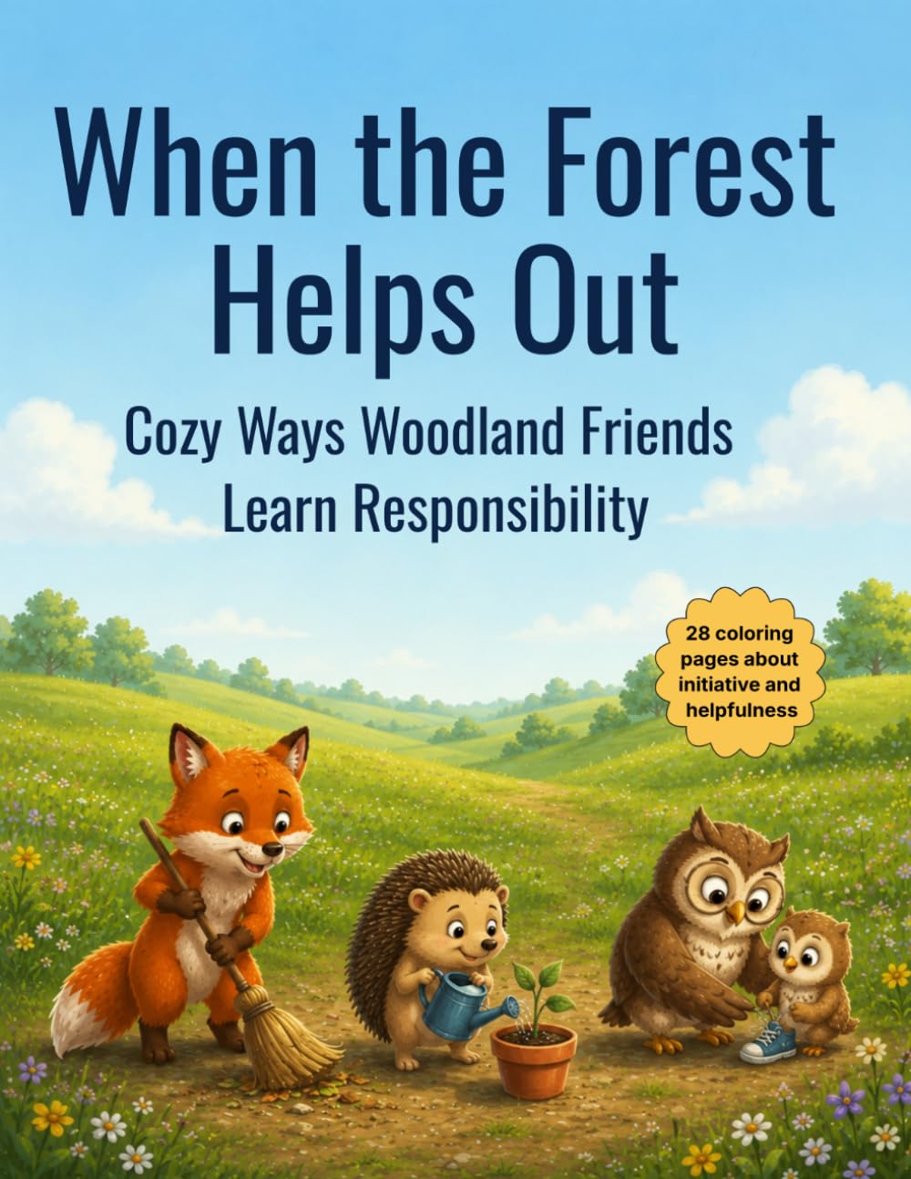 When the Forest Helps Out: Cozy Ways Woodland Friends Learn Responsibility ("When the Forest..." Series, Cozy Coloring Books for Emotional Growth)