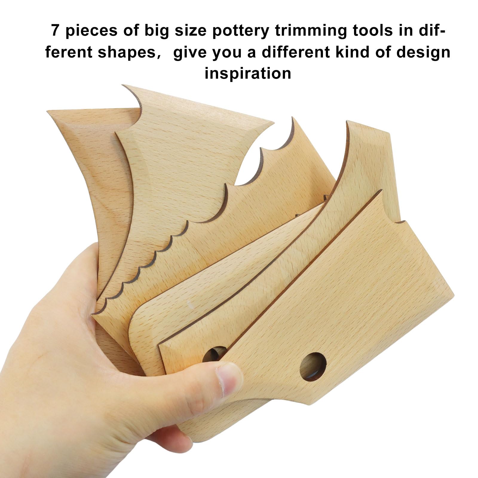 Snapklik.com : 7 PCS Pottery Ribs, Ceramics Profile Rib Bundle Foot ...