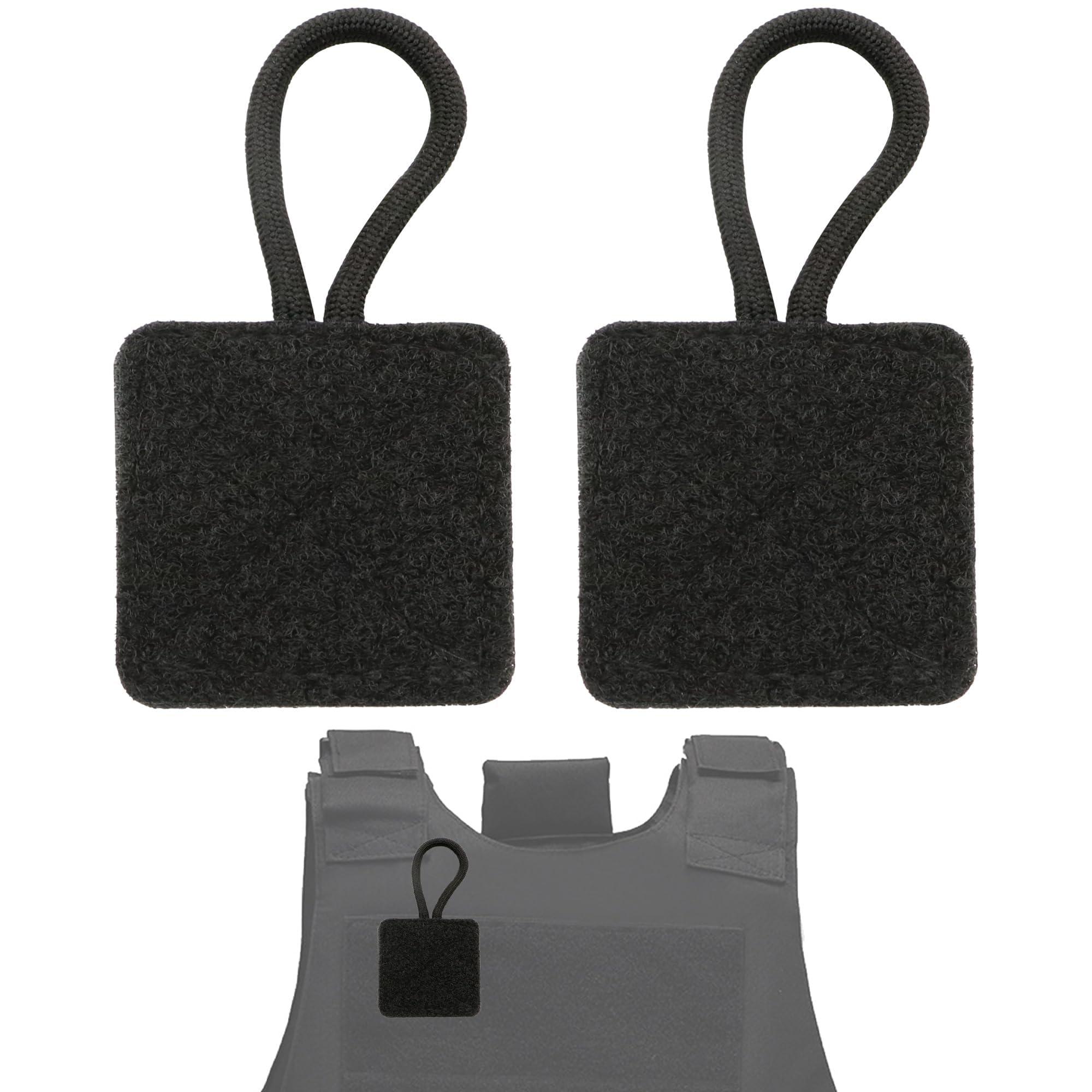 2 Pack Mic Clips for Law Enforcement, Black Radio Mic Holders, Mic Clips for Law Enforcement Vest, Essential Law Enforcement Accessories