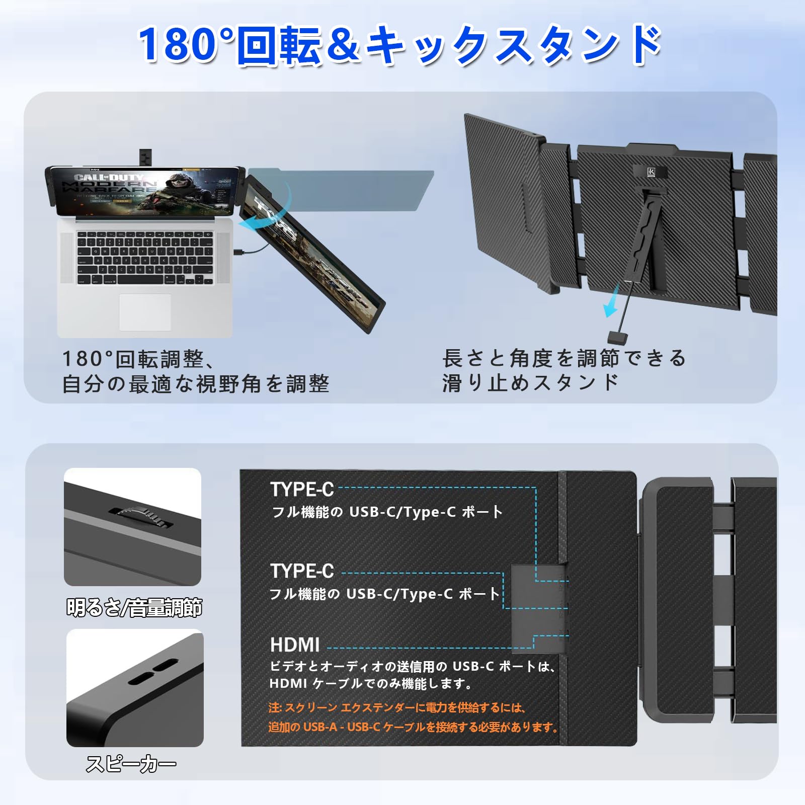 Amazon.co.jp: AnT モバイルモニター 14インチ ポータブルディスプレイ