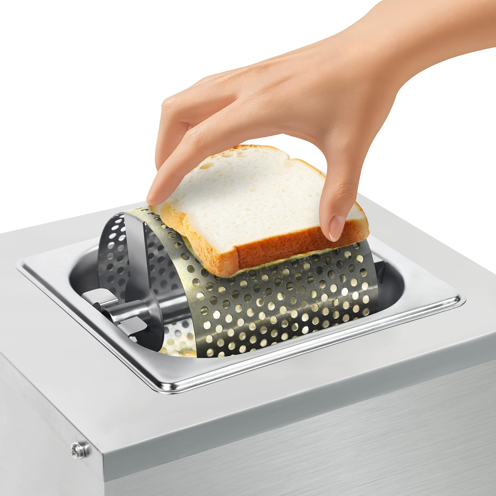 XXUNYNUIN Electric Butter Wheel Warmer Stainless Steel Butter Spreader Wheel Adjustable Temp 30-80°C,Grill Accessory for Burgers,BBQ,Outdoor Picnics