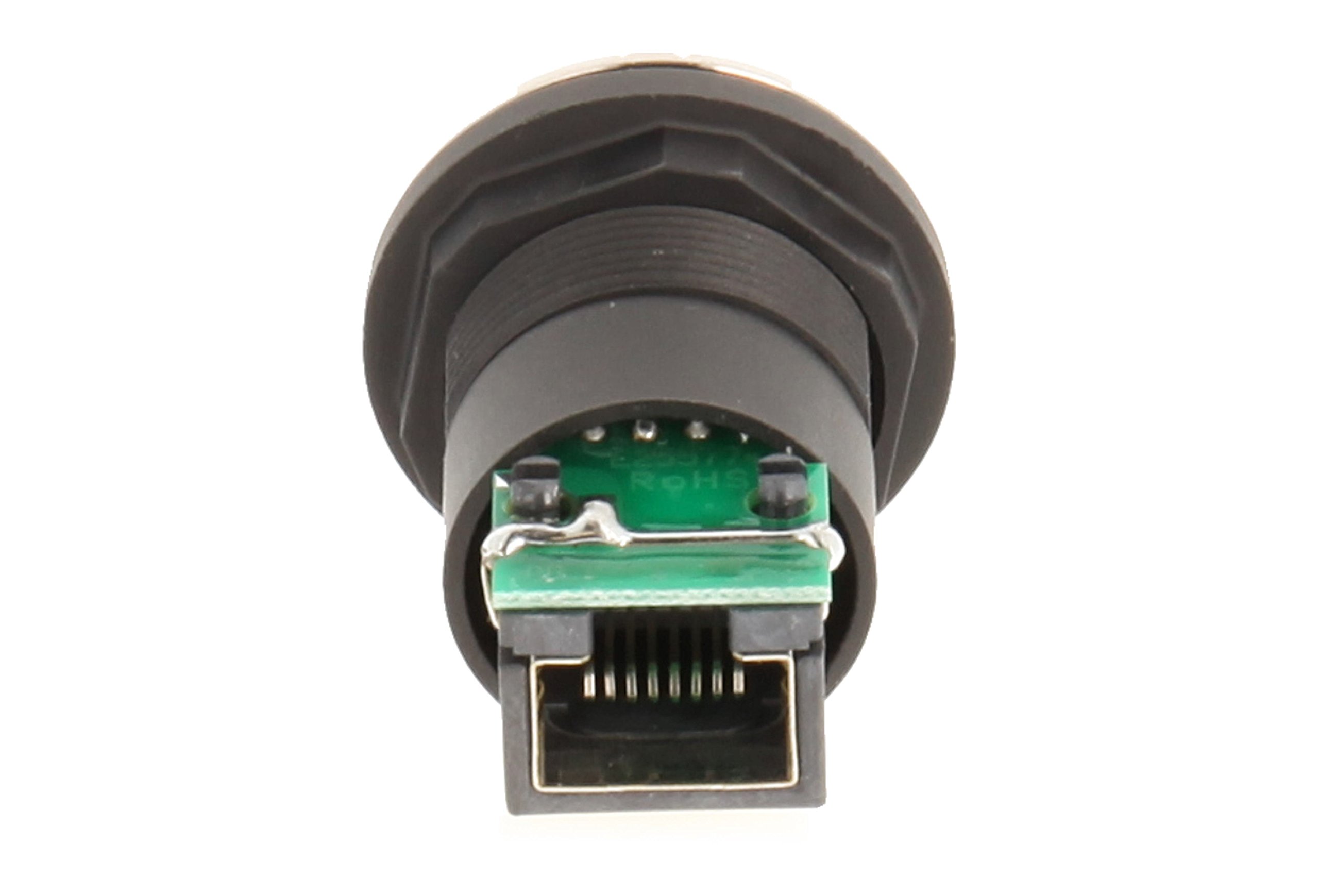 Schlegel 23.001.556 RJ45 prise en acier inoxydable avec avant, 1 x port RJ45 avec écran et arrière, 1 x RJ45 prise avec parapluie, métallique