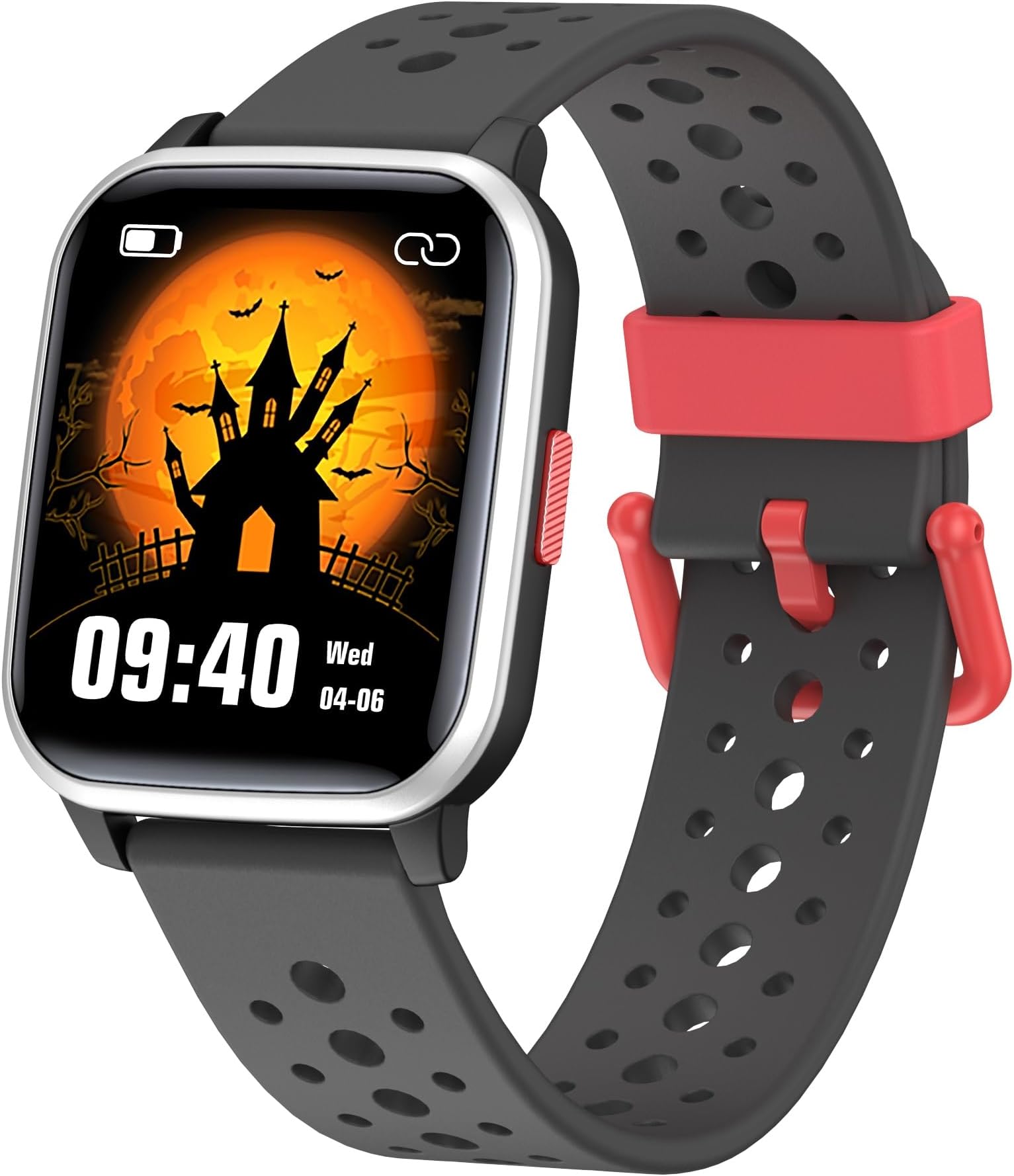 Kids Smart Watch for Girls Boys, 1.54'' Fitness Activity Tracker Watch with Games, Sleep Modes, 20 Sports Mode, Pedometers, Waterproof, Great Smartwatch Birthday for Kids Age 6+ Kids Teens (Black)
