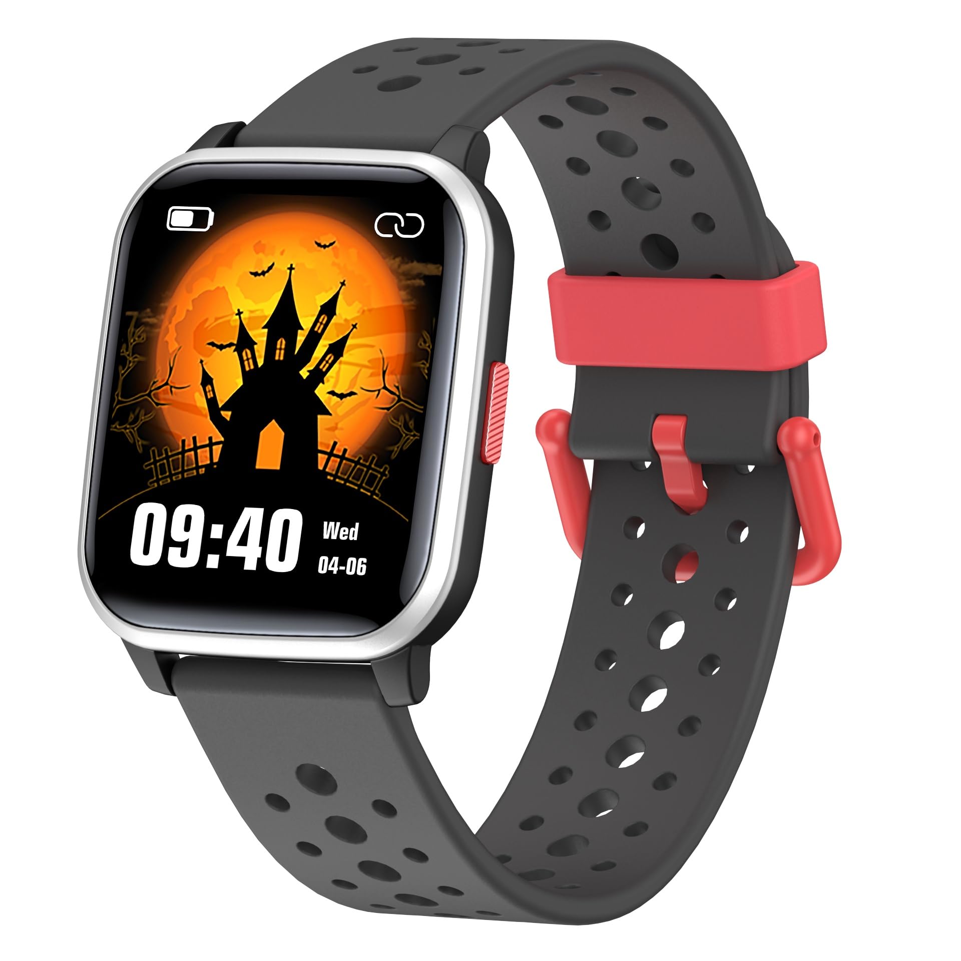 Kids Smart Watch for Girls Boys, 1.54'' Fitness Activity Tracker Watch with Games, Sleep Modes, 20 Sports Mode, Pedometers, Waterproof, Great Smartwatch Birthday for Kids Age 6+ Kids Teens (Black)