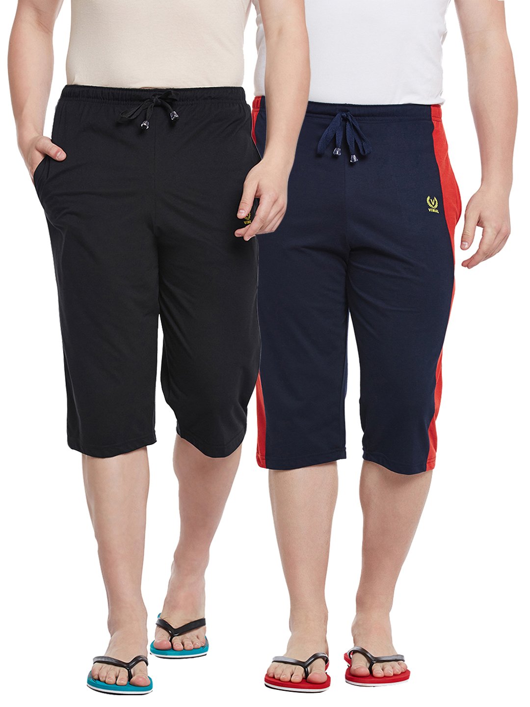 mack jonney Striped Men's Three Fourth Shorts(Pack of 2) (C1B_C7N_02-P)-picture-38