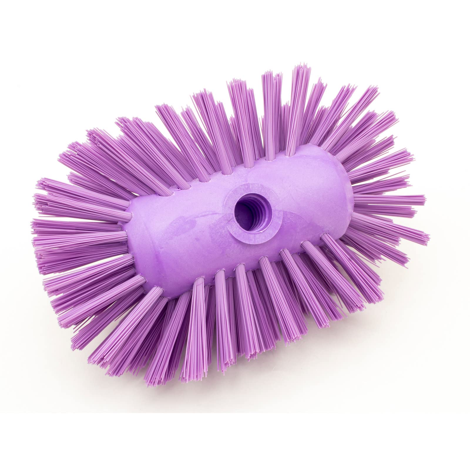 SPARTA Tank and Kettle Scrub Brush Heavy-Duty Tile Brush, Color-Coded and Handle Compatible (Sold Separately) for Optimal Access In Spacious Containers, Plastic, 5.25 X 7.5 Inches, Purple, (Pack of 2)