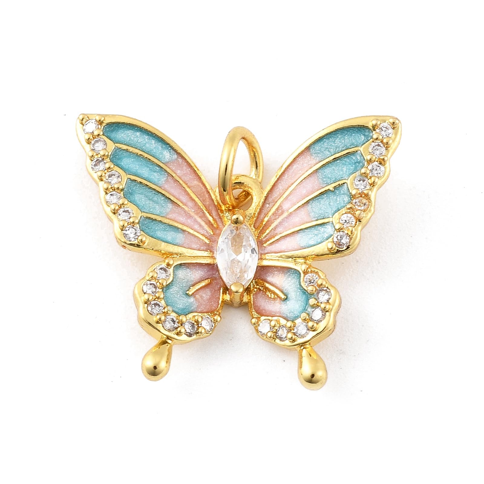 LiQunSweet Mixed Animal Food Celestial Theme Enamel Brass Dangle Charms for Jewelry Making Necklace Bracelets Earrings DIY Craft