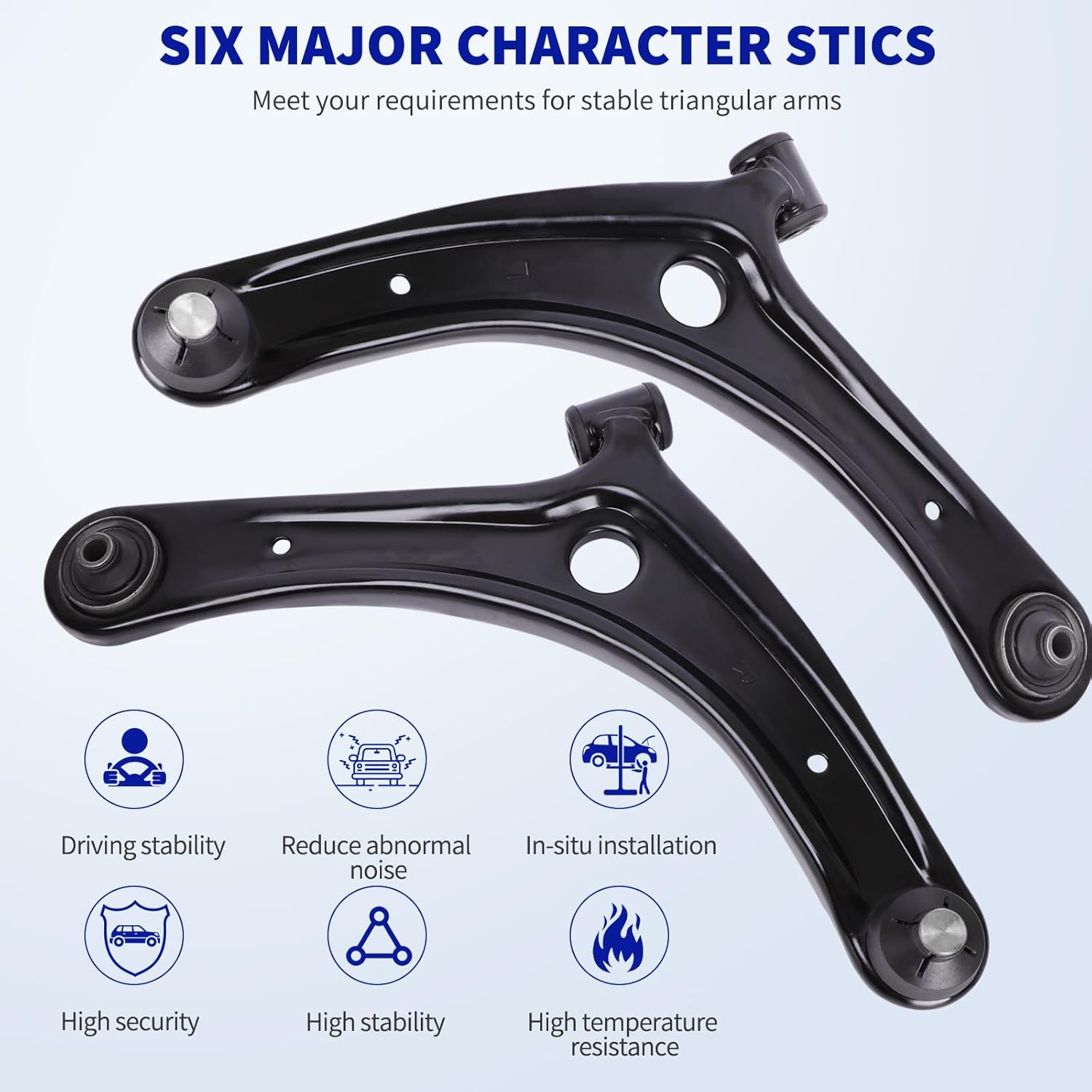 LCWRGS Front Lower Control Arm w/Ball Joints Fits forJeep Compass/Patriot 2007-2017, Fit for Dodge Caliber 2007-2012, K620065 K620066-2 pcs