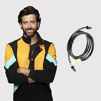 ZEBRONICS OC150 Optical Cable Supporting Dolby Digital Plus with 8 Channel (7.1) Audio support, 1.5 meter, Transmission, for Smart TV, AV Receivers and More, Black