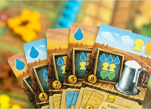 Miniatura 4 de Capstone Games Beer & Bread - Capstone Games, juego de cartas multiuso, juego de estrategia de gestión de recursos, cabeza a cabeza, elaboración de