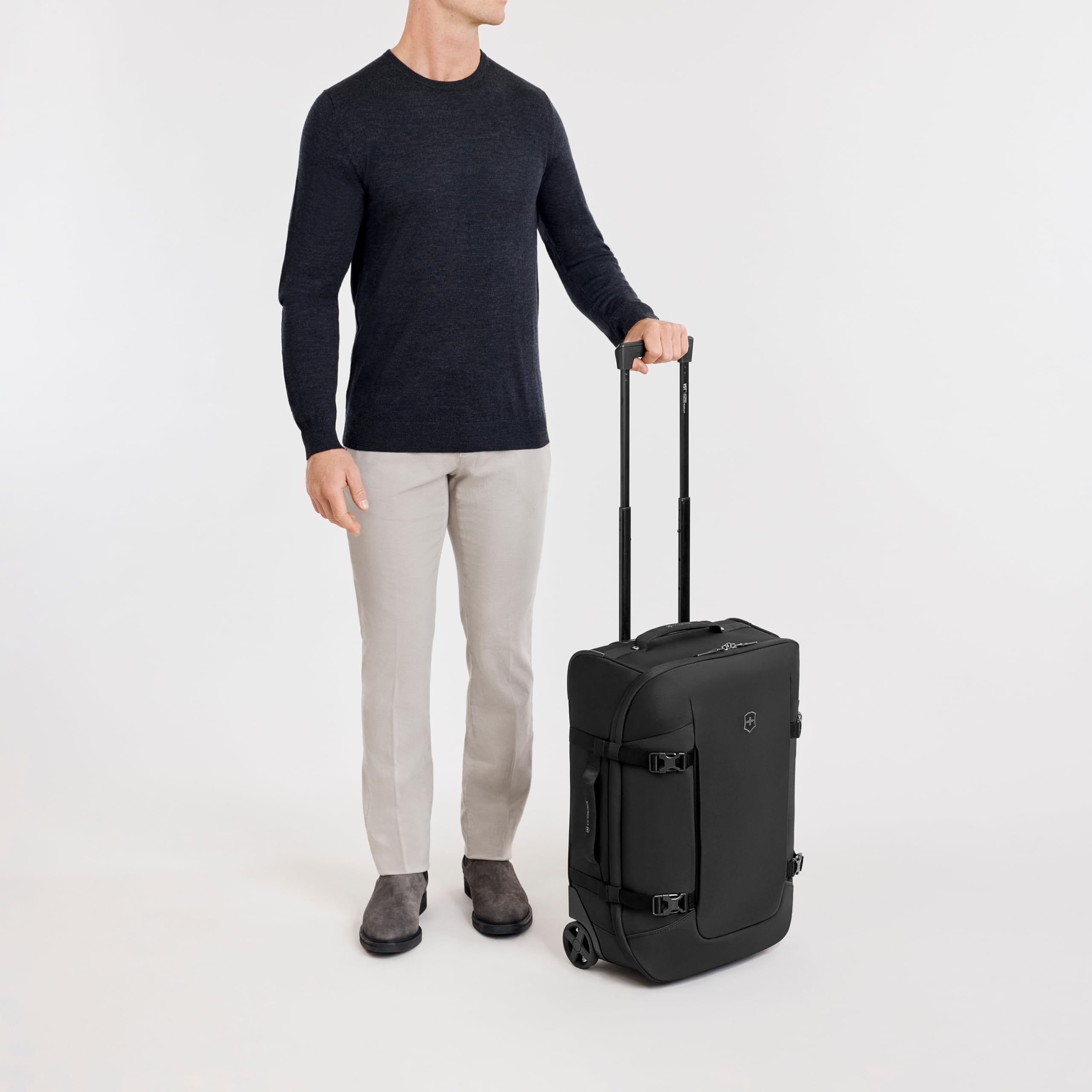 Victorinox Altmont Modern Wheeled Duffel, Bolsa de Viaje con Ruedas, Equipaje de Mano, Maleta Carcasa Blanda, Mujer/Hombre, 42 l, Negro
