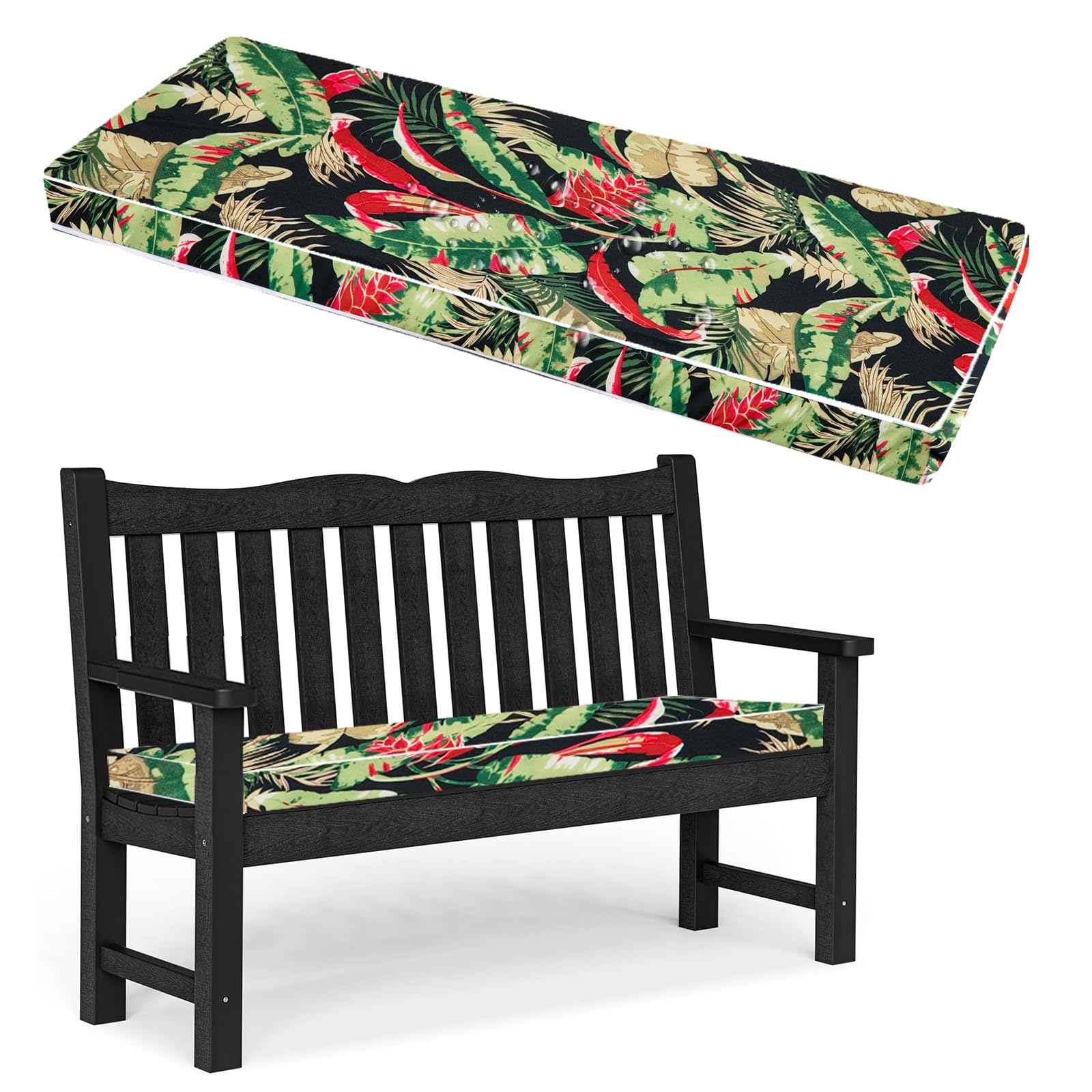 Floral Waterproof Bench Pads Wayfair Outdoor Bench Cushions