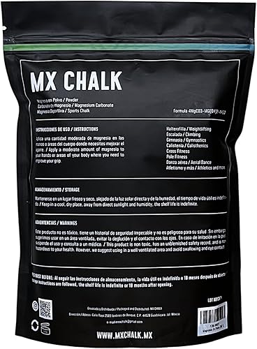 Miniatura 2 de 8.82 oz de tiza en polvo, carbonato de magnesio, gimnasia, levantamiento de pesas, escalada en roca, crossfitness