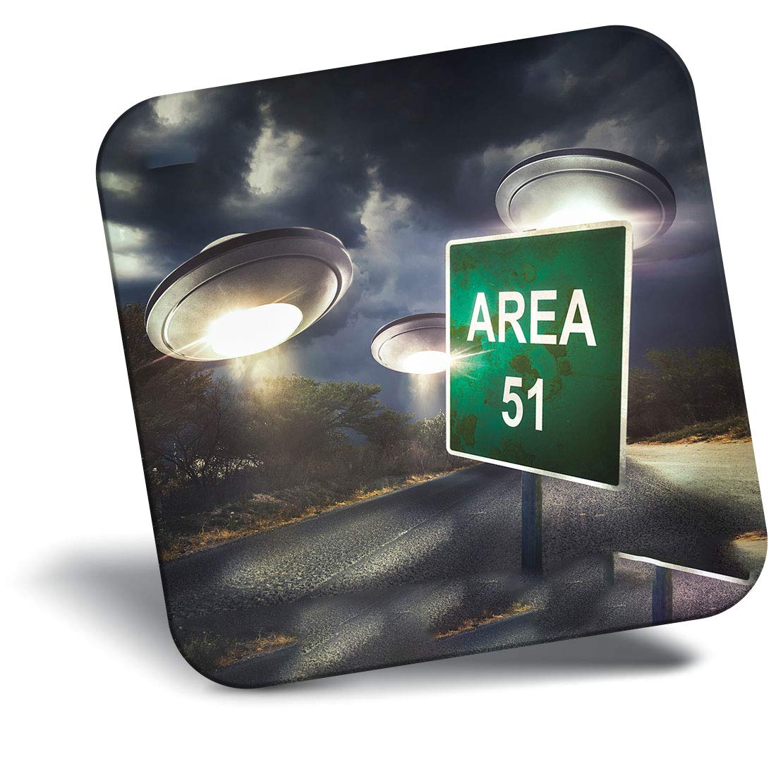 Destination Vinyl ltd Fridge Magnet - Area 51 Sign Nevada UFO Space Sci-Fi 8299