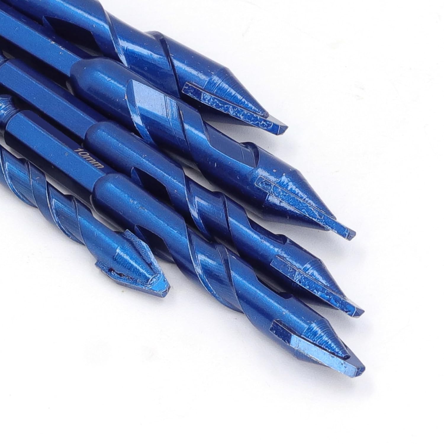 8Pcs Skewed Head Eccentric Bits 1/4 Inch Hex Shank Drill Bits Set for Stone Glass Marble Tile Wood 6mm 8mm 10mm 12mm