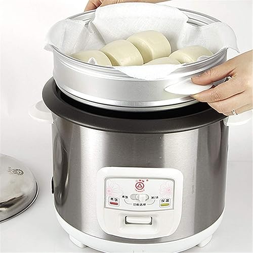 Miniatura 5 de 6 unidades de malla de vapor antiadherente de algodón cuadrado de albóndigas de algodón reutilizable almohadilla de vapor bollos al vapor hornear