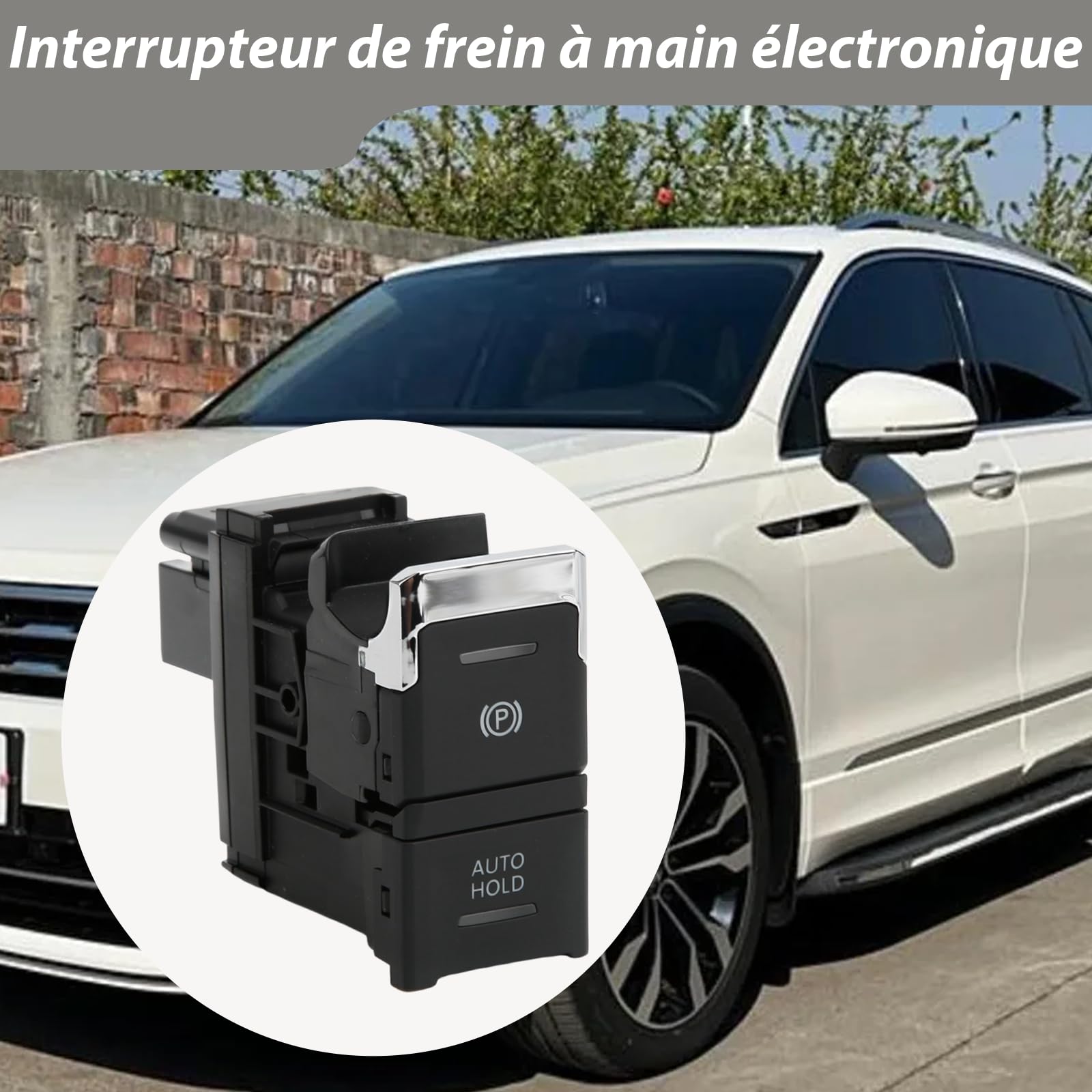 Interruttore del freno a mano elettronico, interruttore del pulsante del freno a mano del freno di stazionamento elettronico adatto per MK2 2016-2020 5NG927225