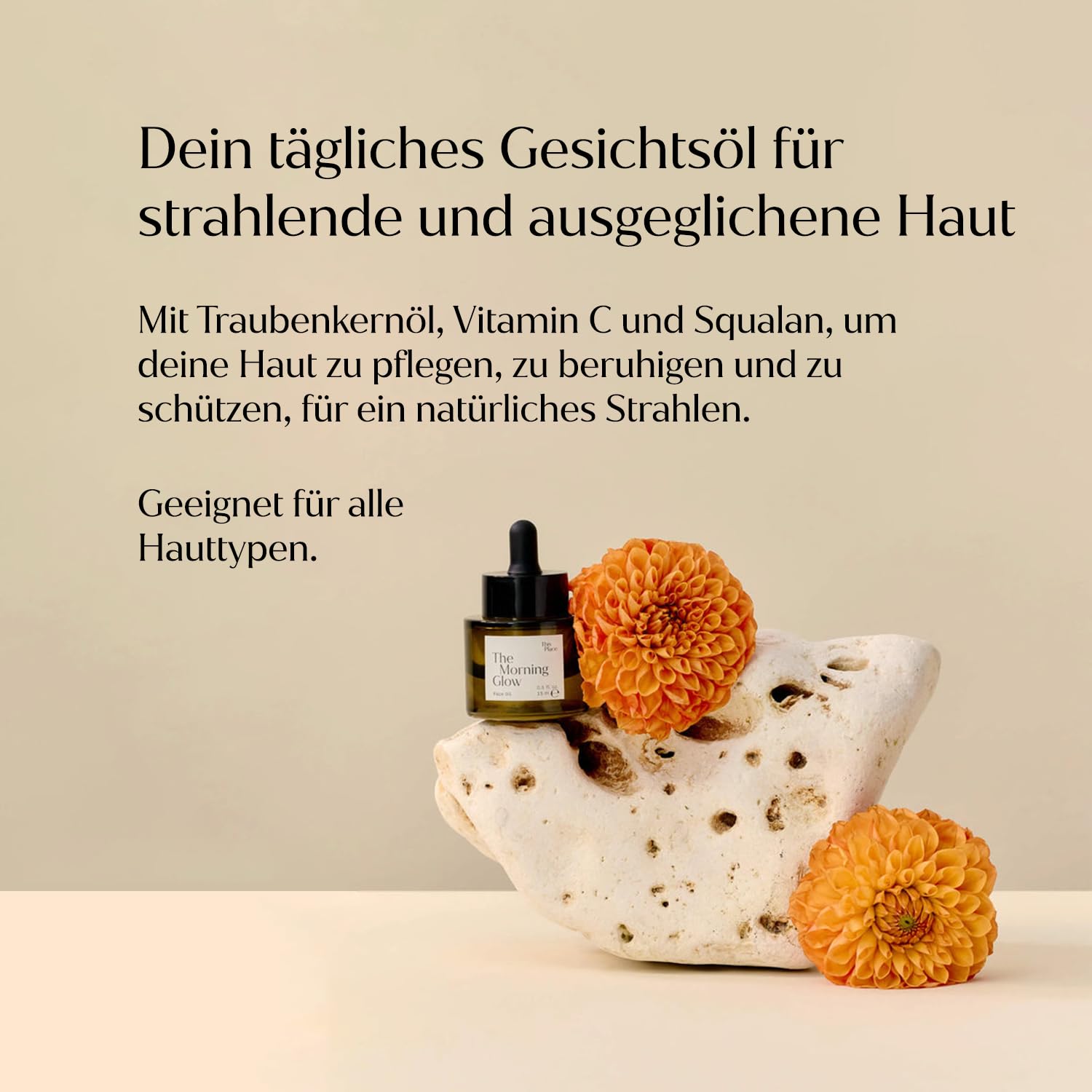 This Place Glow Set: Morning 30ml & Evening 30ml Gesichtsöl Duo | Mit Vitamin C, Bakuchiol und Squalan, Luxus Gesichtspflege für Tag und Nacht, 100% Vegan