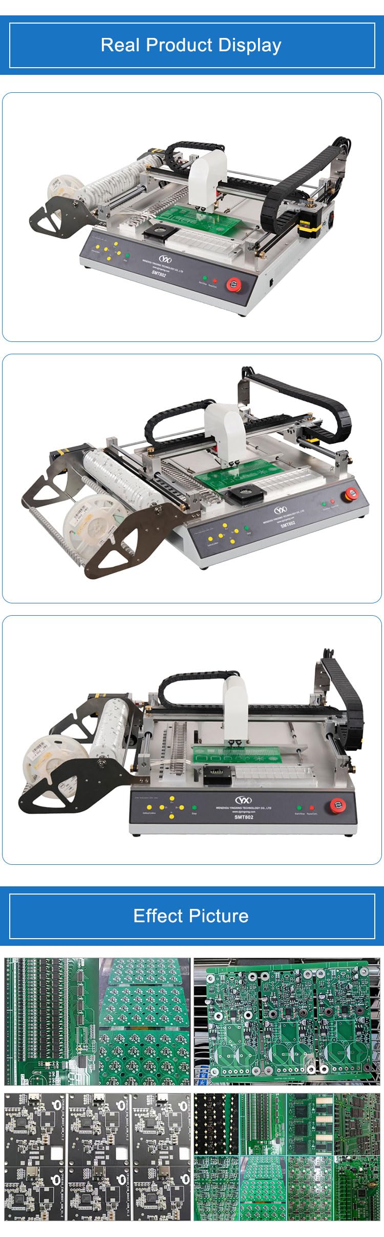 SMT802A-S Macchina da tavolino automatica di produzione del LED della scelta e del posto di prezzi bassi piccola
