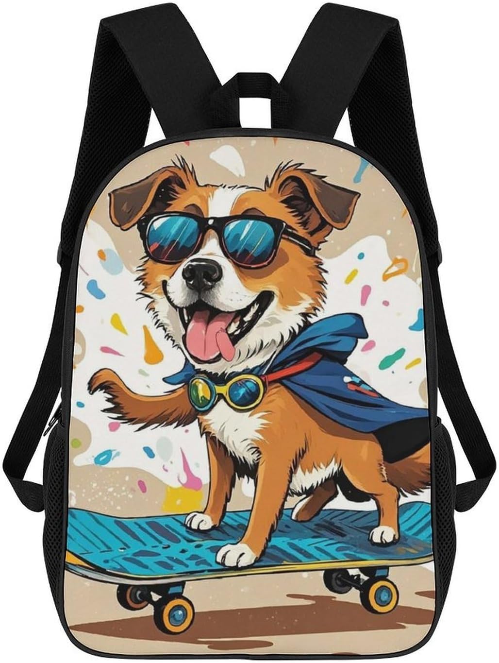 MUSM Fun Dog Backpack Heavy Duty 17 Inch Laptop Backpack
