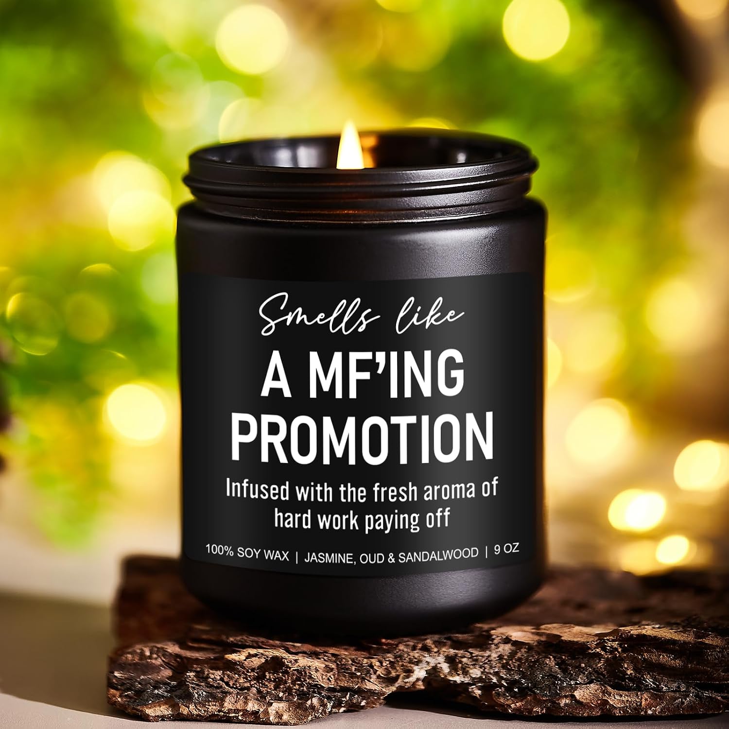 Younift Funny Scented Candles, Promotion Gifts for Women, Men - Congratulations on Your Promotion, New Job Gifts - Job Promotion Decorations - 9 oz
