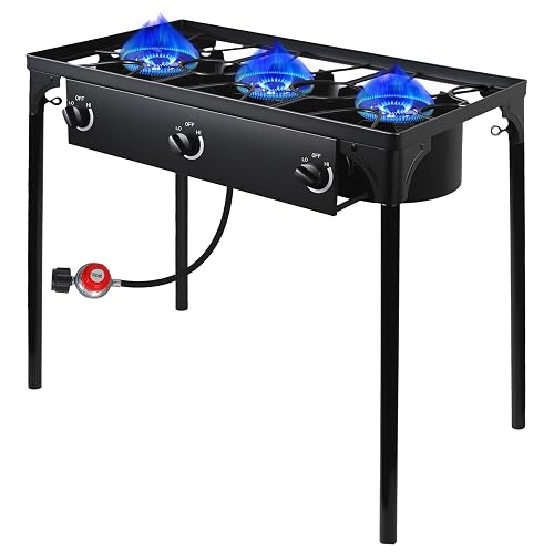 3 Burner Pranpane Stove for Outdoor Cooking Propane Burner 225,000