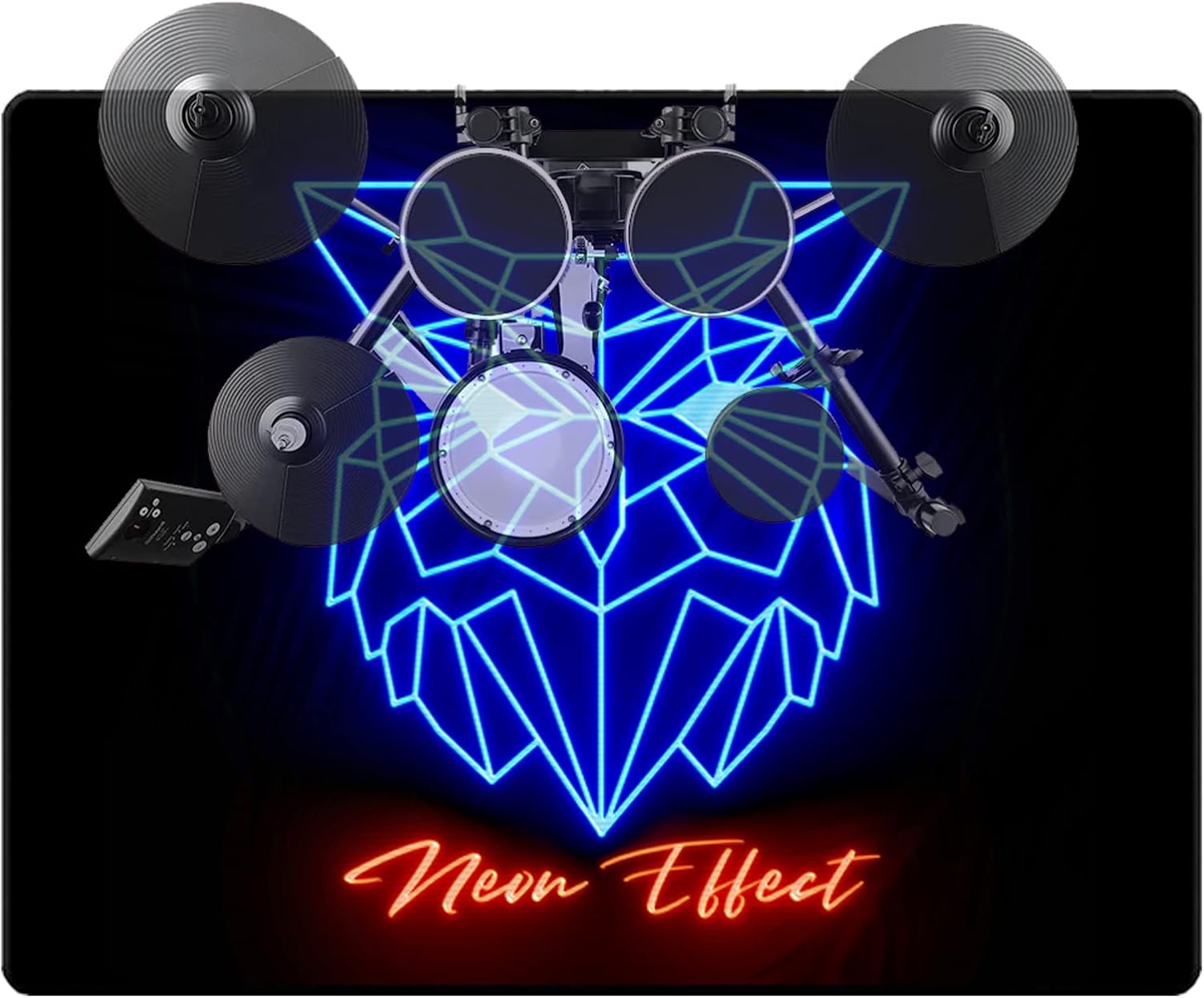 PRIHALF Drum Rug,Drum Mat,Drum Set Carpet,Bedroom Living Room Decor,Soundproof Rug