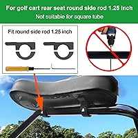 Vista 3 de NOKINS Reposabrazos de carrito de golf con soporte para tazas, sin perforación, reposabrazos de carrito de golf para reposabrazos de soporte redondo