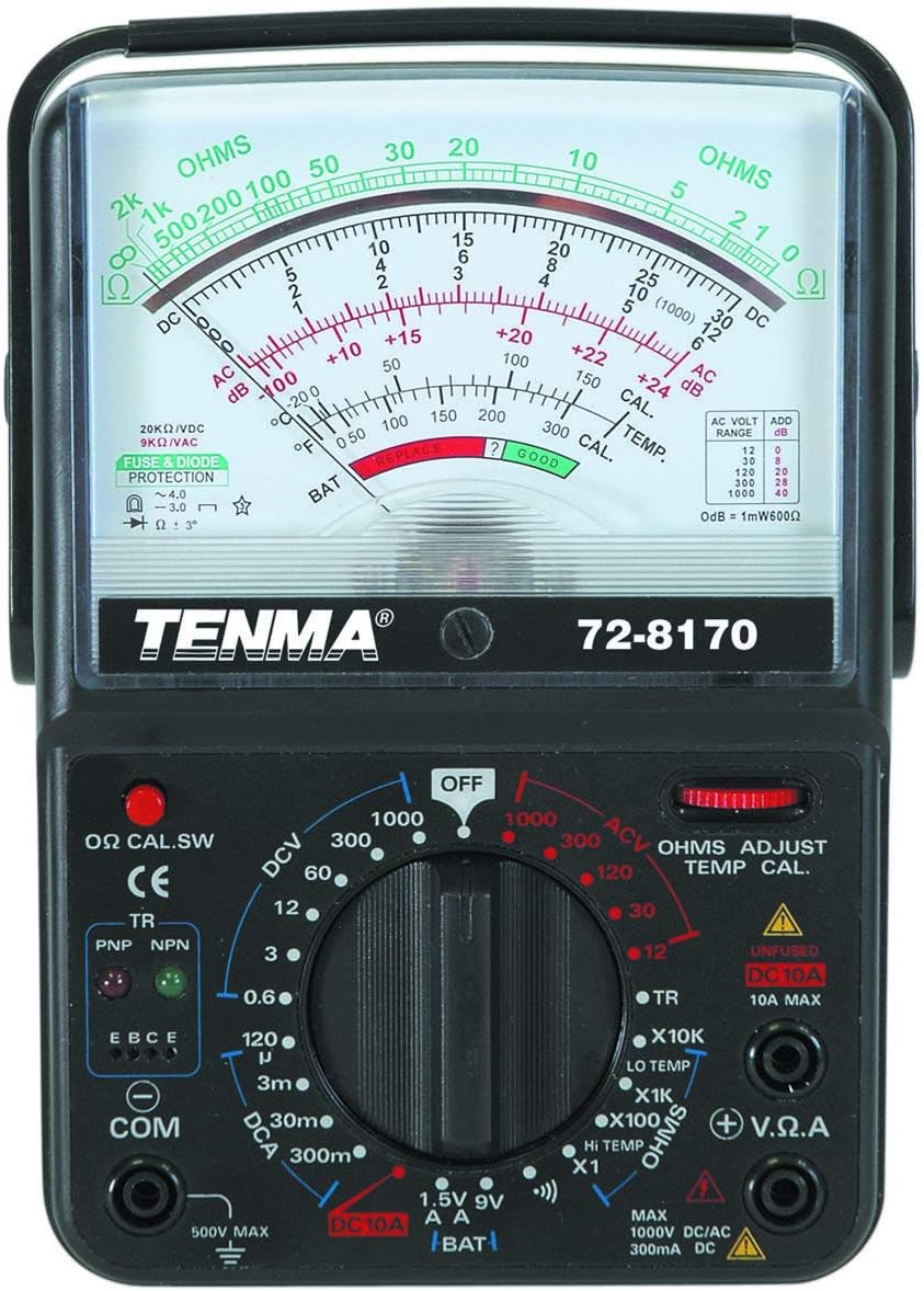 72-8170 MULTIMETER, Analog, 6 Functions