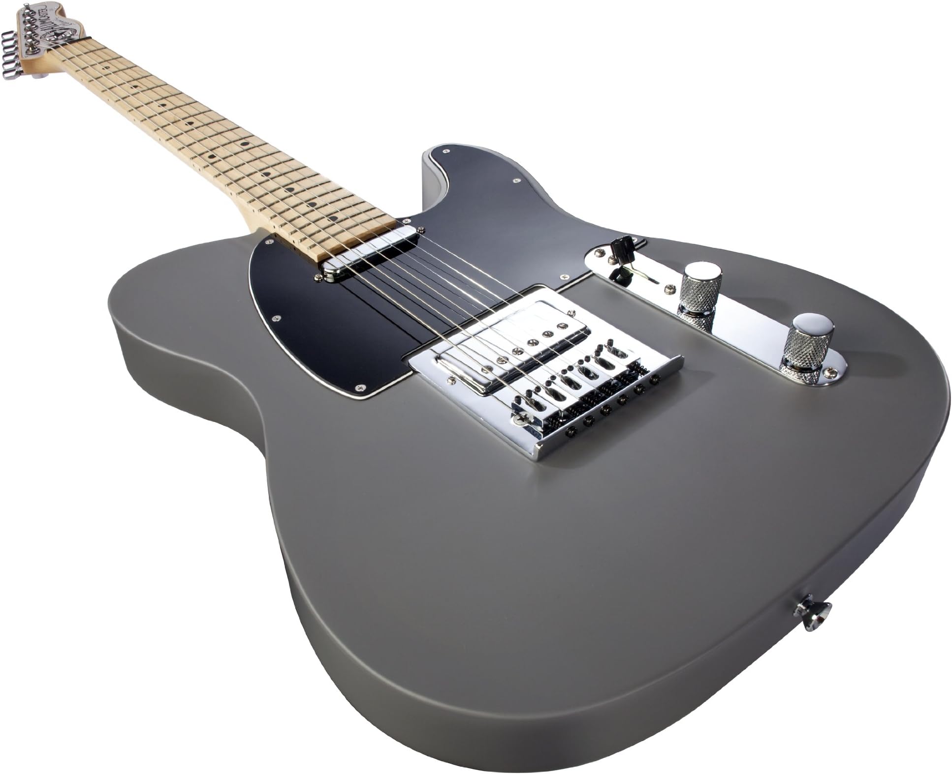 Normandy Alumicaster Electric Guitar, Powder Coated Rat Rod Gray with Rosewood Fretboard