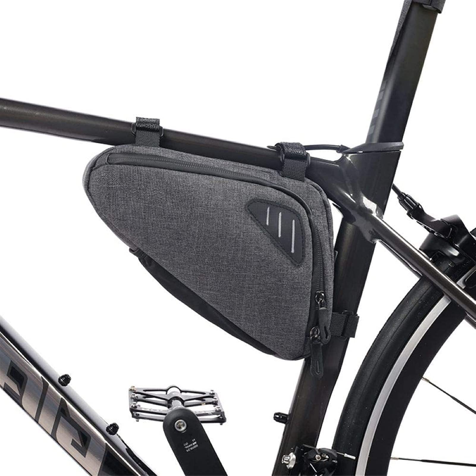 SSDD Fahrradtasche Reflektierende Fahrrad Dreiecktasche Mountainbike Werkzeugtasche Fahrrad Daunen Schlauchbeutel Reiten Vordere Strahlbeutel (2 Stück)